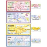 083318B - Floral Fancy Personal Single Checks with Matching Address Labels