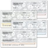 479271-g - Gray Botanical Personal Checks