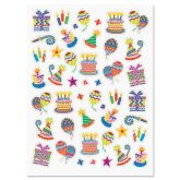 614310 - Colorful Celebration Birthday Stickers