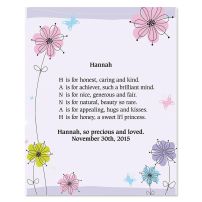 Personalized Name Poems | Colorful Images