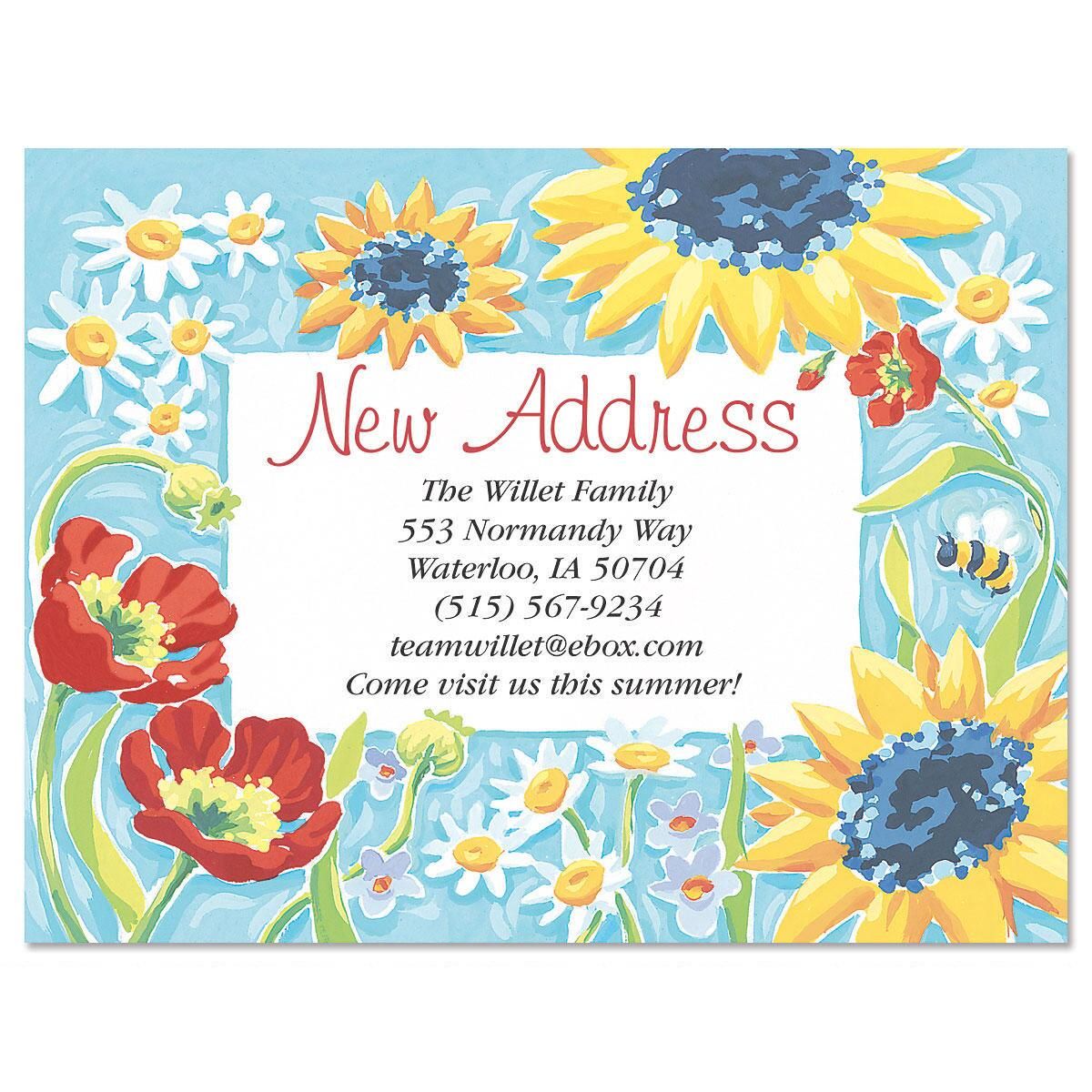 New Horizons New Address Postcards | Colorful Images