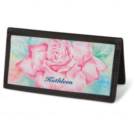 Floral Fancy  Checkbook Cover - Personalized