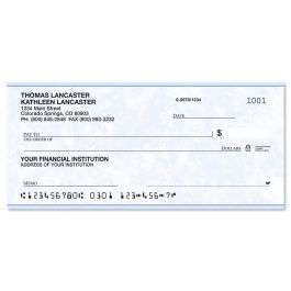 Security Blue Personal Checks | Colorful Images