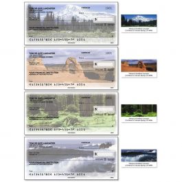 Nature's Splendor Personal Duplicate Checks with Matching Address Labels