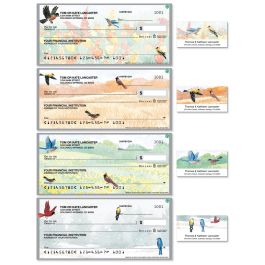Wildbird Personal Single Checks with Matching Address Labels