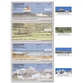 Scenes of America Personal Duplicate Checks with Matching Address Labels