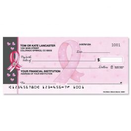 Pink Ribbon Personal Duplicate Checks