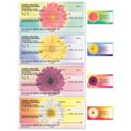 Illuminated Petals Personal Duplicate Checks With Matching Address Labels