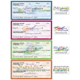 Verses of Virtue Personal Single Checks With Matching Address Labels
