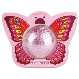 Pink Butterfly Glitter Bath Fizzer 
