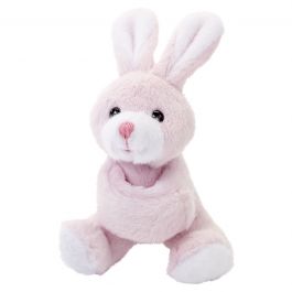 Pink Wrap-Around Plush Bunny 