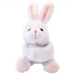 White Wrap-Around Plush Bunny 