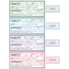 Scroll Personal Single Checks with Matching Address Labels