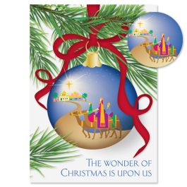 Born This Day Christmas Cards - Personalized
