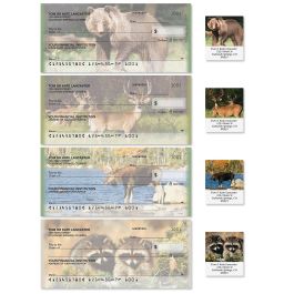 Wildlife II Personal Single Checks With Matching Address Labels