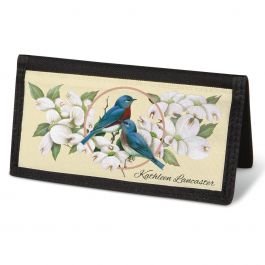 Birds & Blossoms  Checkbook Cover - Personalized