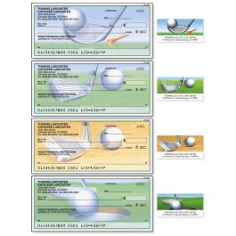 Tee to Green Personal Single Checks With Matching Address Labels