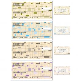 Gridlock Personal Single Checks With Matching Address Labels