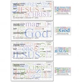 Beauty in Inspiration Personal Single Checks With Matching Address Labels