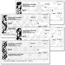 Elegant in Black Personal Duplicate Checks