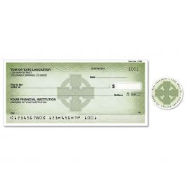 Celtic Cross Personal Single Checks With Matching Address Labels