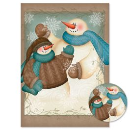A Winter Hello Christmas Cards -  Personalized