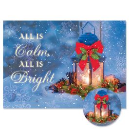 Christmas Calm Christmas Cards - Personalized