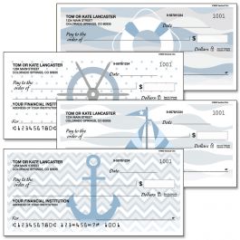 Nautical Chic Personal Duplicate Checks