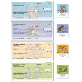Whimsy Personal Single Checks with Matching Address Labels
