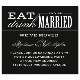 Eat, Drink, Be Married Canning Label - Large