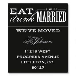 Eat, Drink, Be Married Canning Label - Small