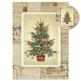Victorian Tree  Christmas Cards -  Personalized