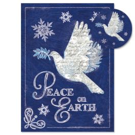 Snow Dove  Christmas Cards -  Personalized