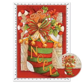 Christmas Stocking  Christmas Cards -  Personalized