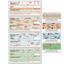 Urban Tribal Personal Single Checks with Matching Address Labels