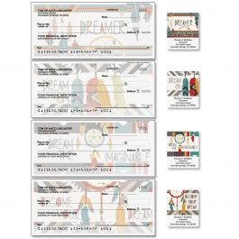 Dreamcatchers Personal Single Checks with Matching Address Labels