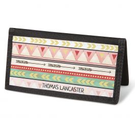 Urban Tribal  Checkbook Cover - Personalized