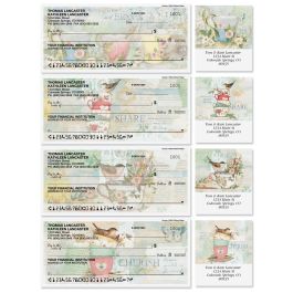 Teacups Personal Single Checks with Matching Address Labels
