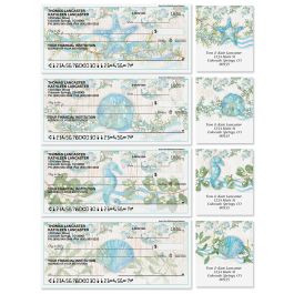 Ocean Tide Personal Single Checks with Matching Address Labels