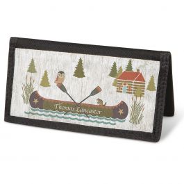 Woodland Lodge Checkbook Cover - Personalized