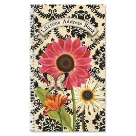 French Sunflower Lifetime Address Book