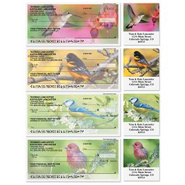 Birds of America Personal Single Checks with Matching Address Labels