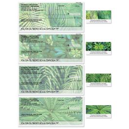 Botanical Single Checks with Matching Labels