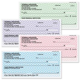 Diamond Pattern Personal Duplicate Checks