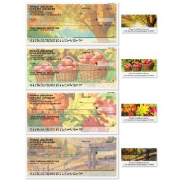 Autumn Personal Single Checks with Matching Labels