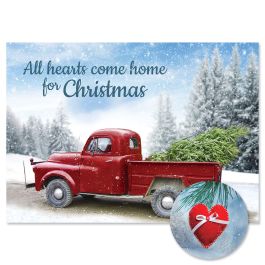 Winter Road Christmas Cards - Personalized