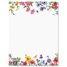 Wildflowers Letter Papers | Colorful Images