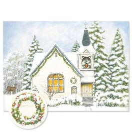 Christmas Church Christmas Cards - Personalized
