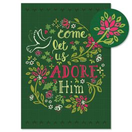Adore Him Christmas Cards - Personalized 