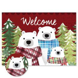 Christmas Bear Family Christmas Cards - Personalized